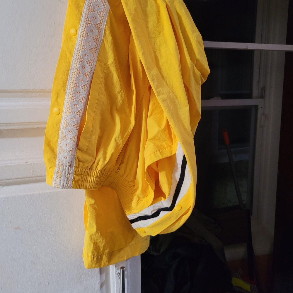 BDG Yellow Track Pants with White Trim